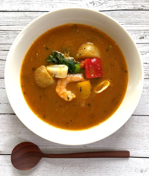 実際に私が食べたグリーンスプーンの期間限定『美食家の香草仕立てブイヤベース』